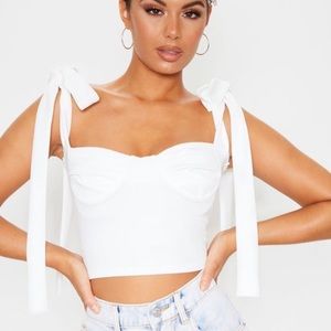 PrettyLittleThing Bow Tie Top